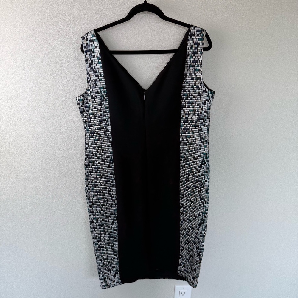 BOSS Hugo Boss Distripy Jacquard Ponte Dress Evening Party Business Casual Women - Picture 10 of 14